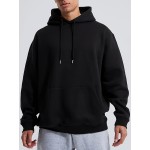 Men's Casual Solid Basic Hooded Sweatshirt Streetwear For Winter Fall, As Gifts