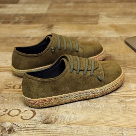 Women's Lightweight Low Top Sneakers - Casual Lace Up Outdoor Shoes