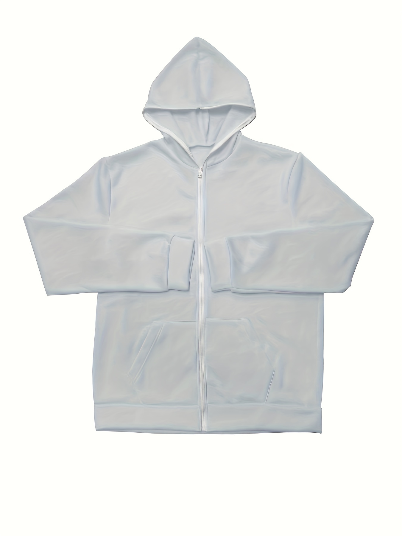 solid trendy mens hooded jacket casual long sleeve hoodies with zipper gym sports hooded coat for winter fall details 4