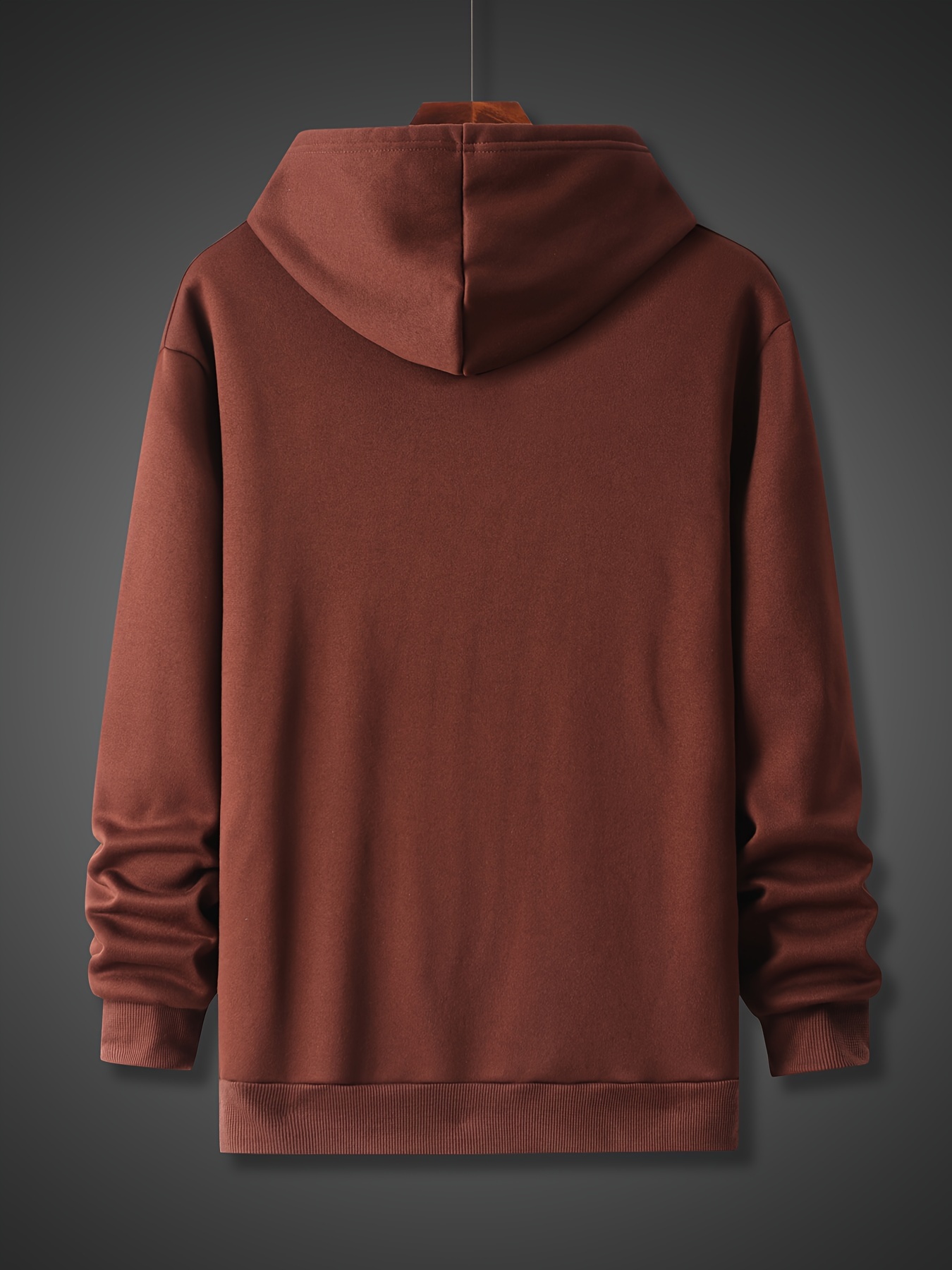 fashion letter print casual hoodies for men trendy sweatshirt with kangaroo pocket comfy sports hooded pullover mens clothing for fall winter details 16